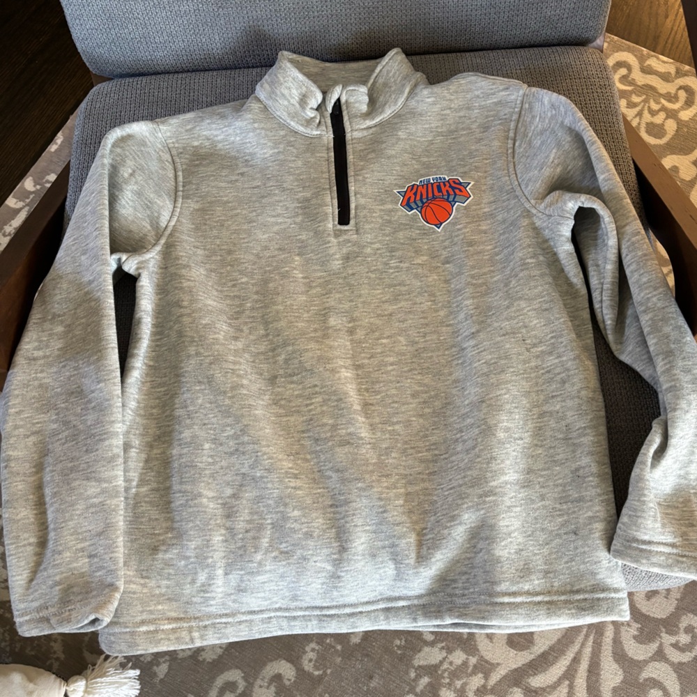 NBA Knicks Gray half zip pullover (from the NBA store in NYC!)